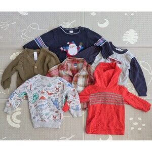 18M Baby Boy Clothing Bundle 6pc Winter Lot Janie & Jack Old Navy Jumping Beans